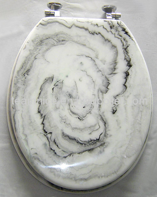 decorative resin toilet seat cover marble look toilet seats