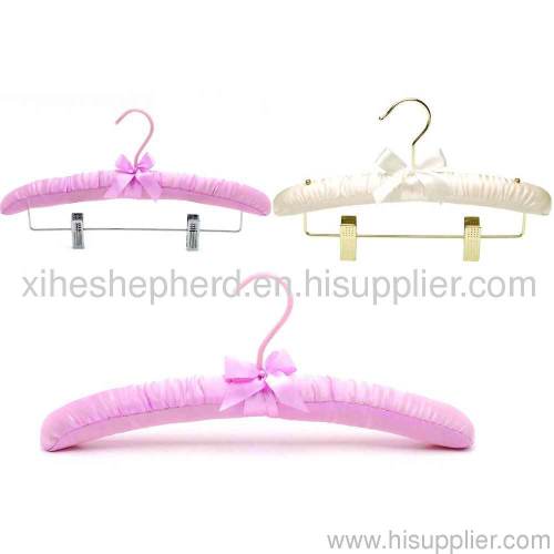 Satin Padded Hanger with Bow