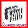 Western Designer Faith Charm european Sterling Silver Message Beads Wholesale