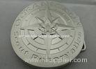 3D Zinc Alloy Metal Scout Reservation Belt Buckle with Misty Nickel Plating for Awards, Souvenir Gif
