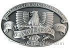 3D Custom Zinc alloy / Pewter GWRRA Belt Buckle with Antique Nickel, Gold, Nickel Plating