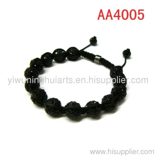 fashion design crystal bead shamballa bracelet