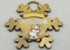 Personalized 2D or 3D Souvenir Badges / Ski Badge with Antique Gold, Nickel, Brass Plating