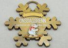 Personalized 2D or 3D Souvenir Badges / Ski Badge with Antique Gold, Nickel, Brass Plating