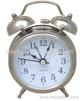 metal double bell alarm clock