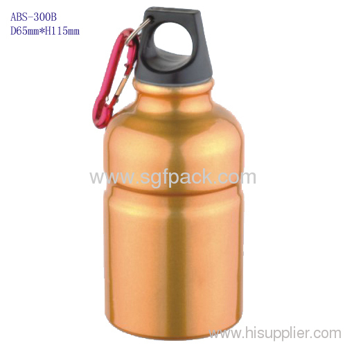 aluminum bottle with bamboo pump