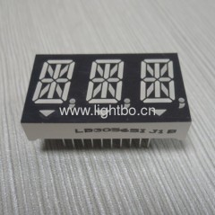 Triple-Digit 14.2mm Anode Ultra Bright Amber 14 segment Alphanumeric LED Display For Instrument Panel