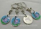 Customized Iron, Copper, Zinc Alloy Animal Trolley Coin, Shopping Trolley Token Keyring