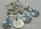 Iron, Brass, Copper, Zinc Alloy Animal Iron Shopping Trolley Coin Lock with Soft and Key Chain