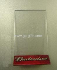 Custom clear plastic menu holders