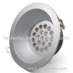 High Brightness Led Down Light Fixtures, 1700Lm 20w Led Ceiling Light For Office Work Station