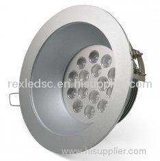 15W 1300Lm High Power Ceiling LED lighting, 50000h IP20 Led Down Light Fixtures REX-D040