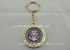 3D Eagle Key Chain, Zinc Alloy Antique Gold Plating Promotional Keychain with Soft Enamel