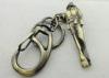 Zinc Alloy / Pewter Metal Scuba Diving Customized Key Chain, Pewter Antique Brass Plating
