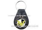 Promotional Gift Eagle Leather Keychain, Personalized Leather Keychains with Nickel Plating