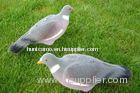 Stackable Flocked Wood Pigeon Shell Decoys With 100% Flock Coate, Different Coloured Pigeon Decoys
