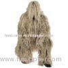 100% Polyester Mesh Camo Ghillie Suit Poncho, 3D Camouflage Dress With Hooded, Jacket, Trouser