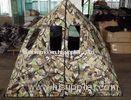 84*60*64 Inch Camo Hunting Blind, 250D Polyester Hunting Tent Blinds With Black PU Coated