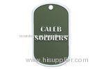 Caleb Soldiers Personalised Dog Tag Necklaces, Zinc Alloy Custom Military Dog Tags With Nickel Plati