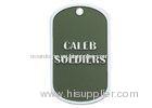 Caleb Soldiers Personalised Dog Tag Necklaces, Zinc Alloy Custom Military Dog Tags With Nickel Plati