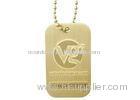 Promotional VG Dog Identification Tags, Brass Stamped Personalised Dog Tags, With Laser Engraved Num
