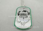 Grass Routes Personalised Dog Tags With Aluminum Stamped, Soft Enamel And Nickel Color Ball Chain