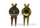 Zinc Alloy Personalized Air Force One Golf Divot Tool And Ball Markers, With Antique Gold Plating, M