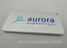 Aurora Expeditions Aluminum Metal Luggage Tag Personalized With Silk Screen Printing, Die Stamping