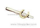 Copper Or Zinc Alloy Or Pewter Personalized Tie Bar Tie Bar Placement With Gold Plating