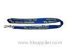 Drexel Dragons Silk Screen Printed Polyester, Nylon, Silicone, Satin Tubular Lanyard With Metal Hoo