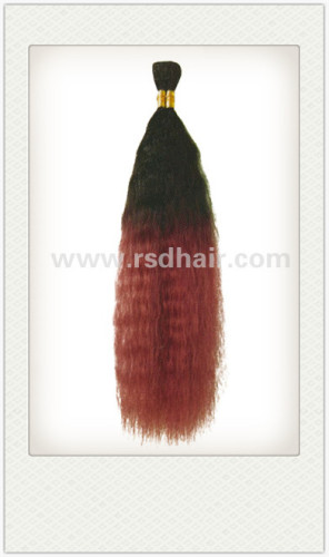 100% high quality curly human hair bulk