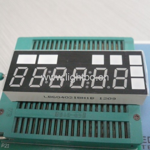 6 digit 0.4" anode ultra bright blue 7 segment led display