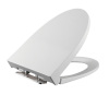 white quick release Toilet Seat with soft close toilet seat hinges