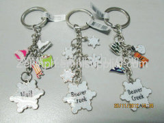 snow flake keychain set