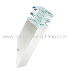 Surface Mounted LED Wall Lamp IP44 Crystal Diffuser with Ste