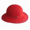 women's ribbon and toyo paper mixed summer hats small brim