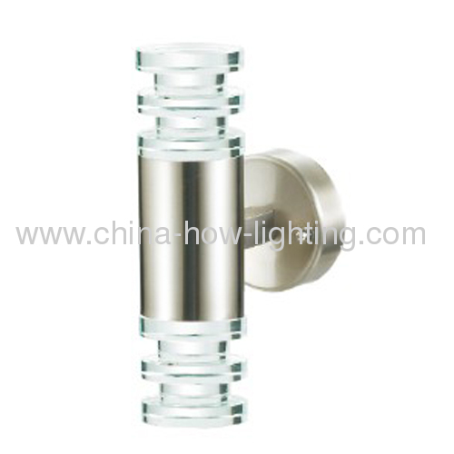 Up-Down Sides Crystal LED Wall Lamp IP44 by Steel Stainless