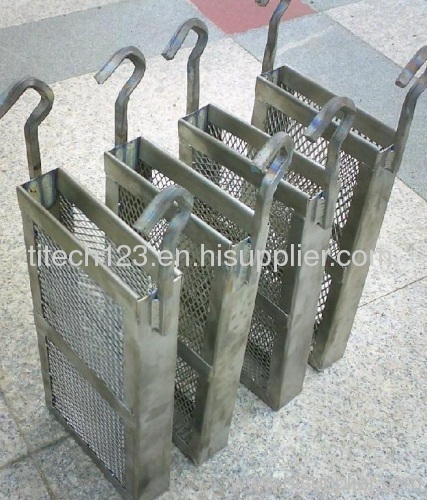 Titanium anode basket or titanium basket