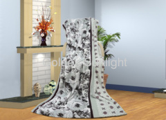 Polyester soft feeling printed flannel blanket