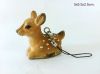 wooden carving deer key ring