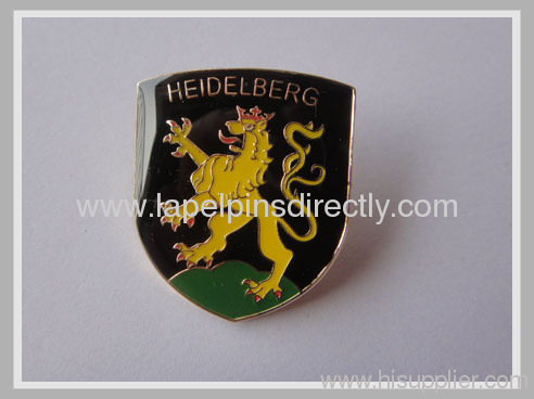 Custom made lapel pins with Antique brass plating 