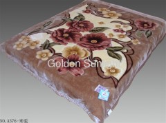 Stock cheap price polyester mink blanket