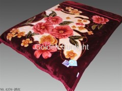 Stock Cheap price 100% polyester mink blanket Raschel blanket