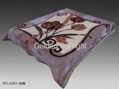 100% Polyester stock mink blanket & Raschel blanket with cheap price