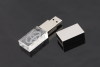 priomotional crystal usb flash drive with 3D logo inside as gifts