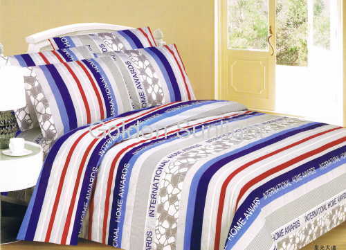 100% Cotton Reactive Printed colorful home textile 4pcs Bedding sets