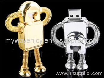 metal robot usb drive