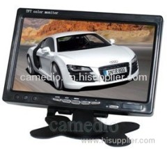 7"Stand alone car monitor with headrest mount frame,reverse camera input