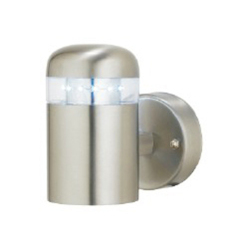 LED Wall Lamp IP44 Steel Stainless Material Surface Mounted