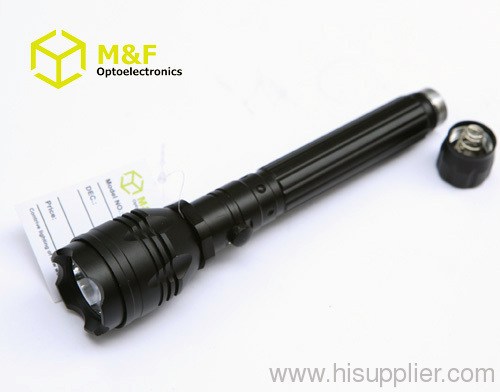 Aluminium high power 3w led police flashlight